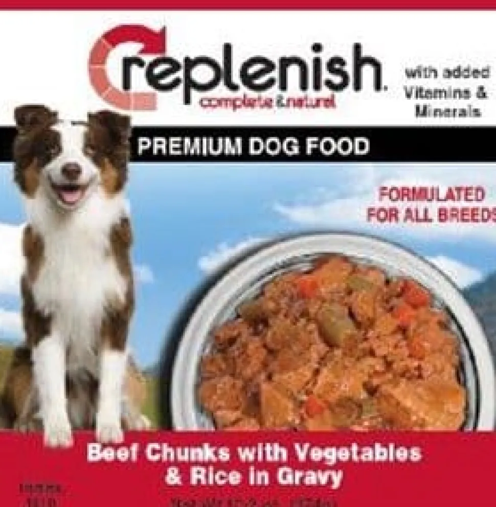 Replenish Canned Dog Food - Beef and Vegetable - 13.2 Oz - Case of 12
