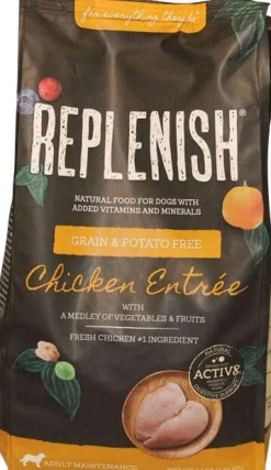 Replenish Grain-Free with Active 8 Dry Dog Food - Chicken - 6 Oz - 20 Pack
