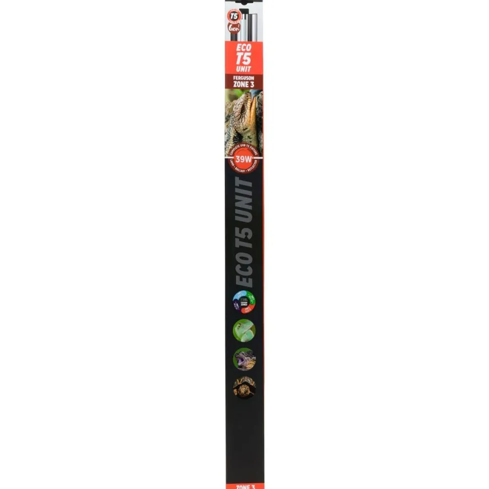 Reptile Systems PRO T5 GEN2 Zone 3 Reptile Lighting - Black - 39 Watt