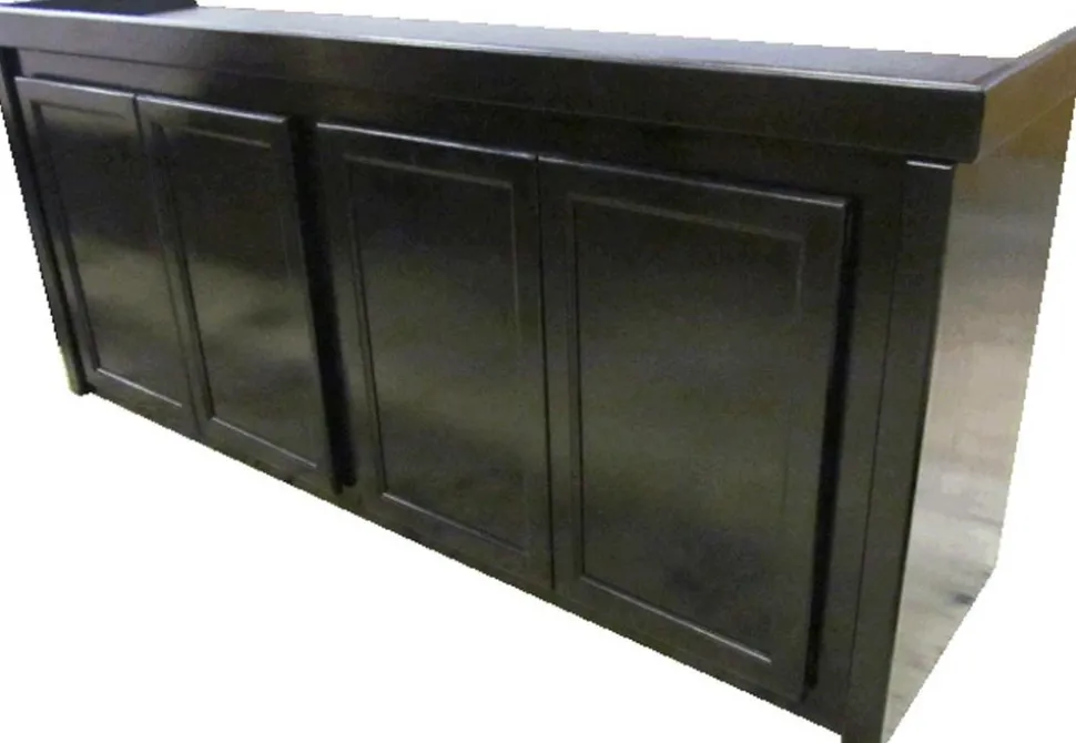 R&J Enterprises Birch Series Cabinet Aquarium Stand - Black - L:72" X W:18" X H:30" Inches