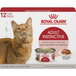 Royal Canin Feline Health Nutrition Adult Instinctive Thin Slices in Gravy Canned Cat Food