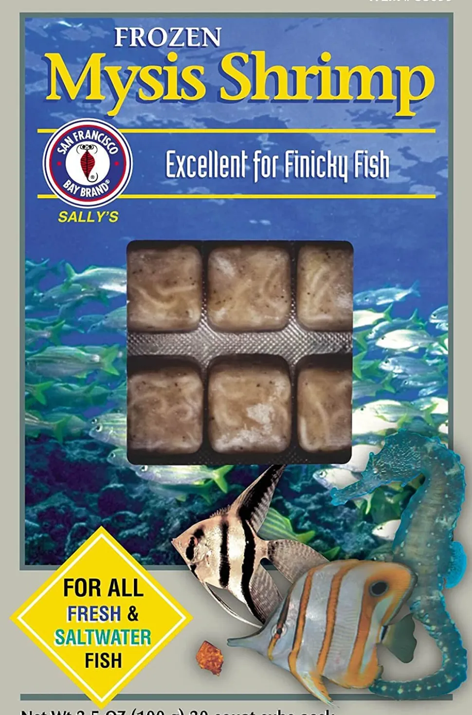 San Francisco Bay Brand Frozen Mysis Shrimp - 30 Cubes - 3.5 oz