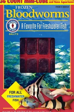 San Francisco Bay Brand Frozen Bloodworms - 36 Cubes - 1.75 oz