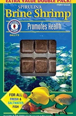 San Francisco Bay Brand Frozen Spirulina Brine Shrimp - 60 Cubes - 7 oz