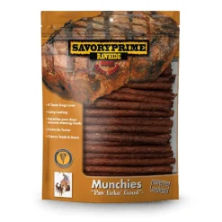 Savory Prime Munchie Sticks Dog Treat Beef - 5 in - 100 Pack