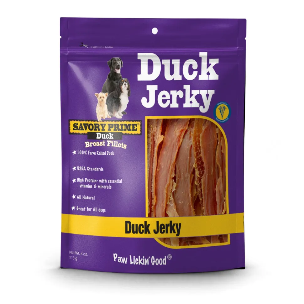 Savory Prime Natural Jerky Treats Duck - 4 Oz