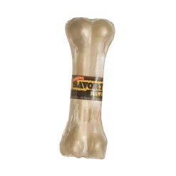 Savory Prime Pressed Rawhide Bones Bulk Natural - 4.5 in