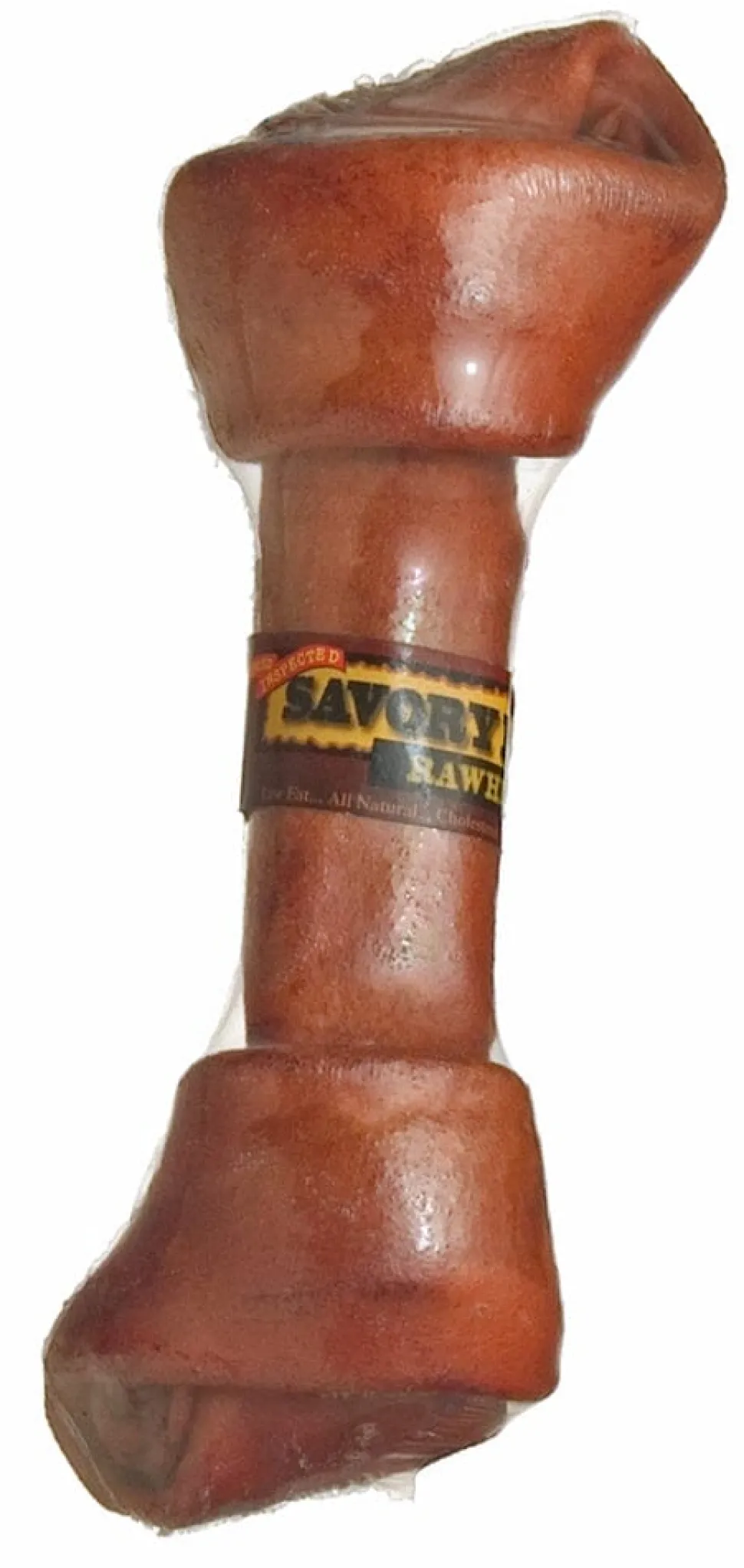 Savory Prime Supreme Knotted Rawhide Bones Bulk Beef - 8-9 in