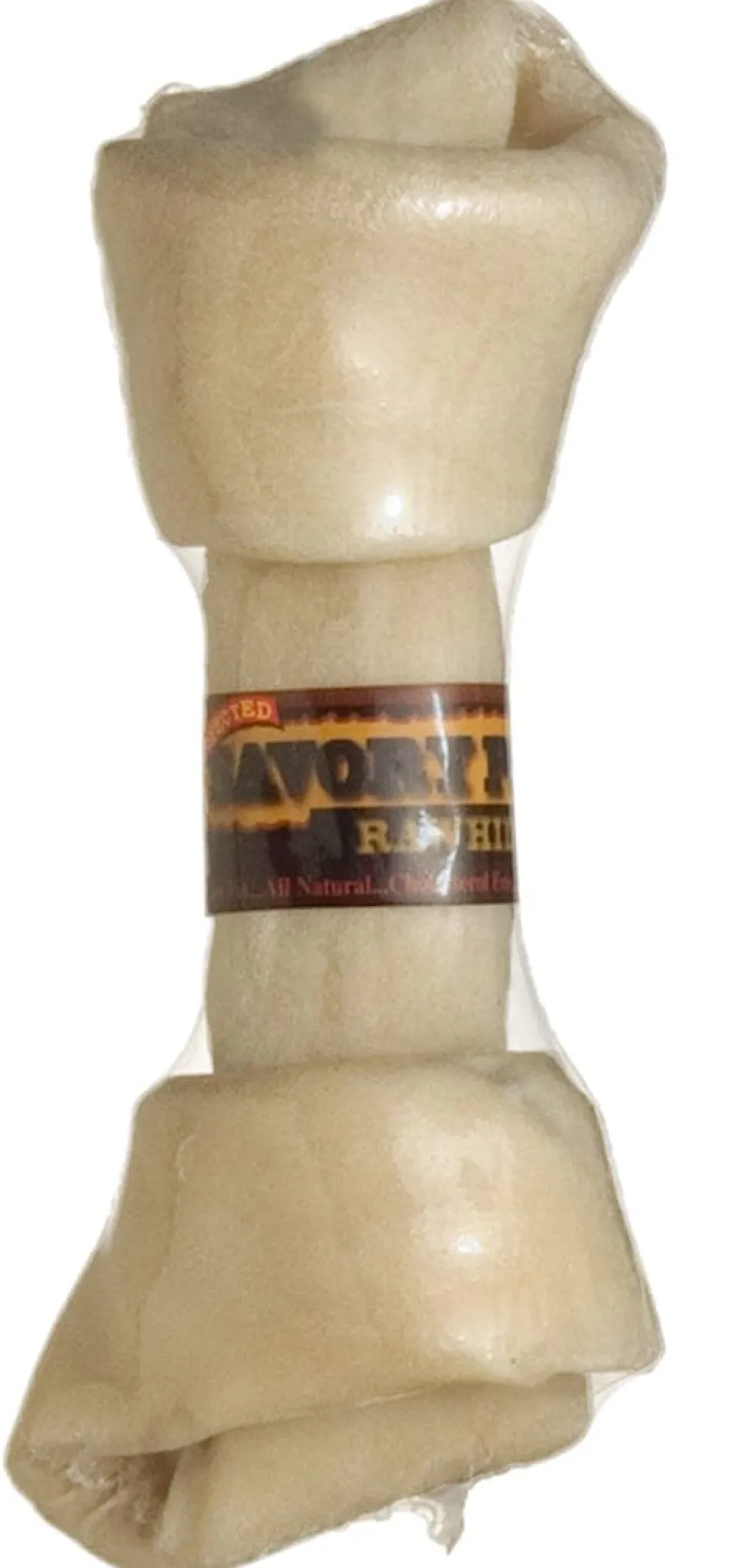 Savory Prime Supreme Knotted Rawhide Bones Bulk Natural - 6-7 in