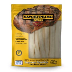Savory Prime Supreme Rawhide Retriever Roll Natural - 4.8 Oz - 7 pk
