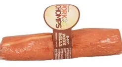 Scott Pet Pork-Chomps Roasted Pork Skin Roll Natural Dog Chew Treat - 8-10" Inches