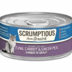 Scrumptious Cat Tuna Carrot Peas in Gravy Canned Cat Food - 2.8 Oz - Case of 12