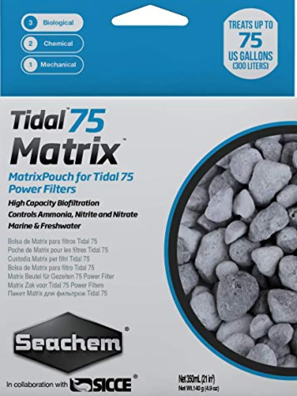 Seachem Tidal 75 Matrix - 350 ml (Bagged)