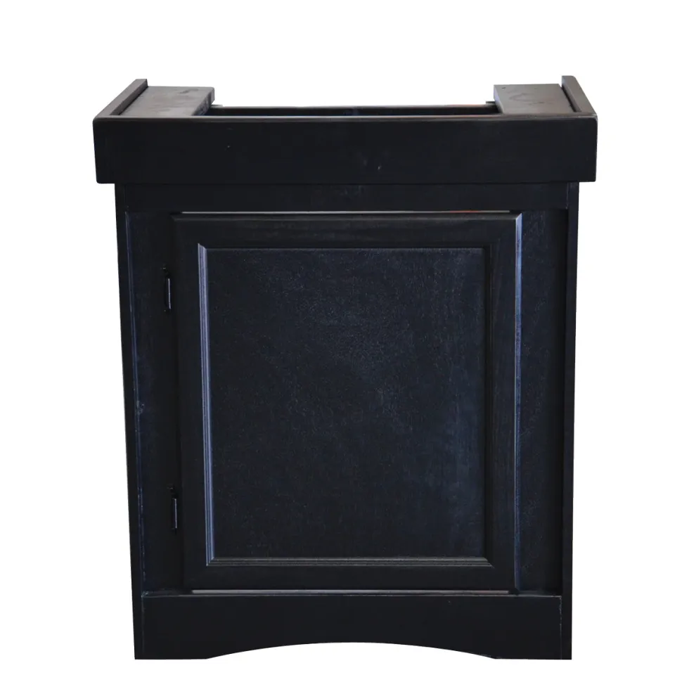 Seapora Monarch Cabinet Stand - Black - 24" x 12"