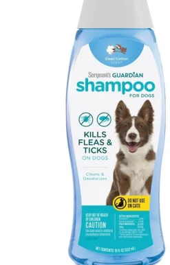 Sergeant's Guardian Flea & Tick Shampoo for Dogs Clean Cotton