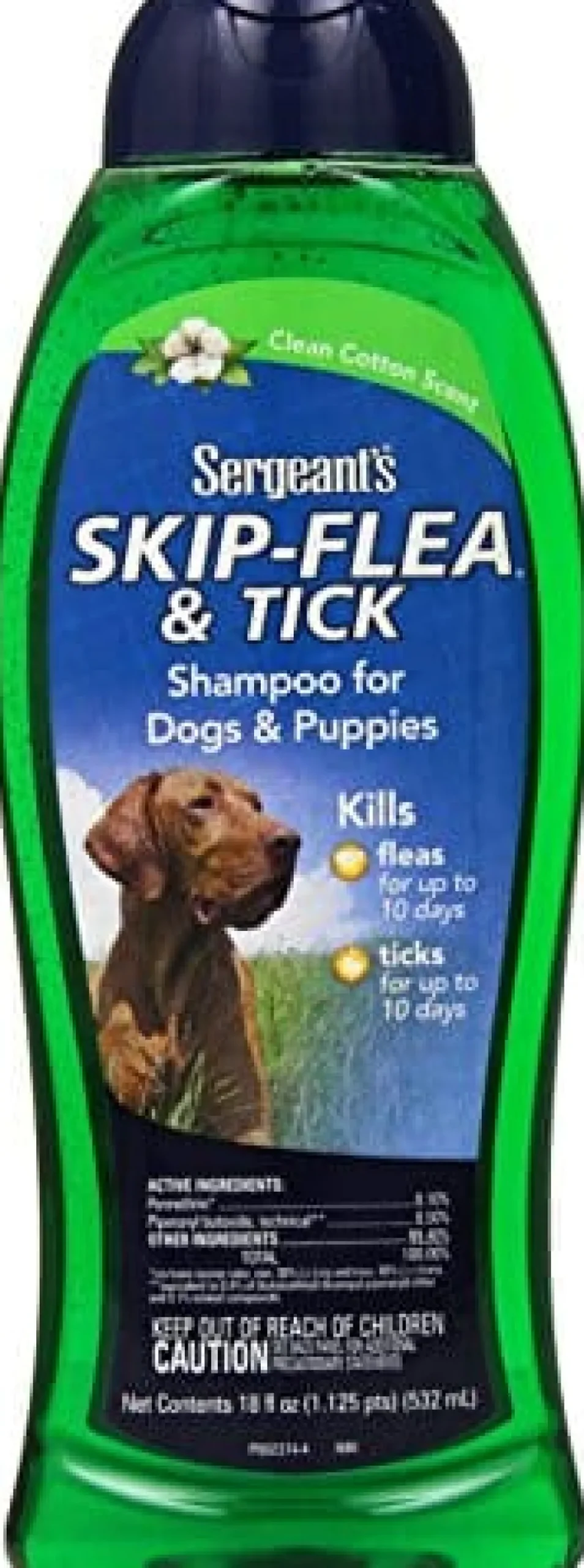 Sergeant's Skip-Flea Shampoo Dogs & Puppies Clean Cotton - 18 Oz