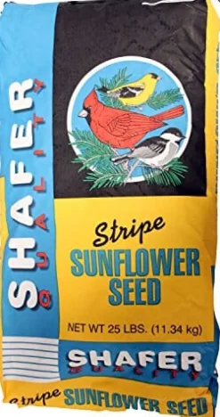 Shafer Generic Striped Sunflower Seed Wild Bird Food - 25 Lbs