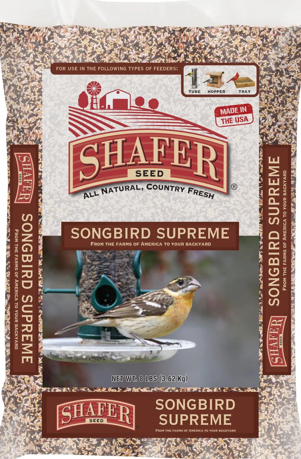 Shafer Songbird Supreme Wild Bird Food Seed Mix - 40 Lbs