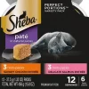 Sheba Perfect Portions Mixed Pate Chicken/Salmon Twin Multi-Pack Wet Cat Food - 2.65 oz - Case of 12