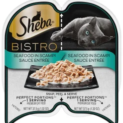 Sheba Perfect Portions Twin Pack Seafood in Scampi Sauce Entree Wet Cat Food - 2.64 oz - Case of 24