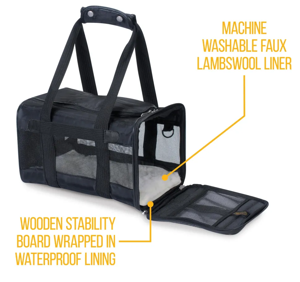Sherpa Original Deluxe Airline Approved Travel Pet Carrier - Black - Large