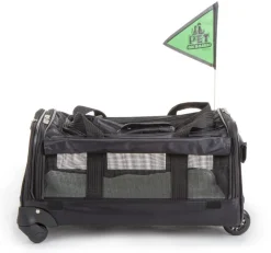 Sherpa Ultimate On Wheels Airline Approved Travel Pet Carrier - Black - Large