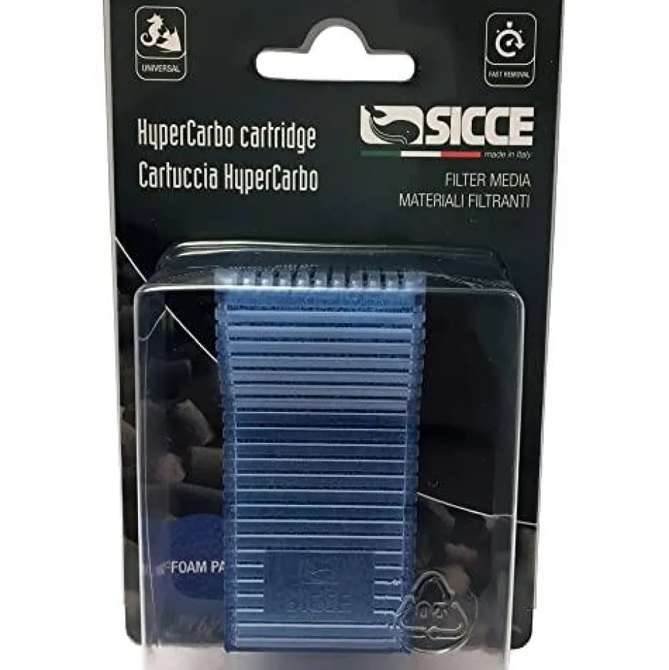 Sicce Replacement HyperCarbo Cartridge with Sponge For Micron Plus Filter
