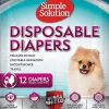 Simple Solution Disposable Dog Diapers - Extra Small - 12 Pack