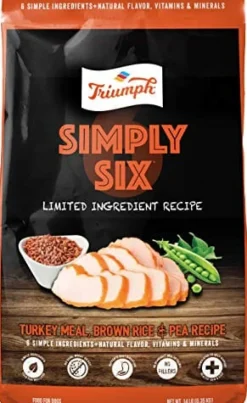 Simply Six Limited Ingredient Dry Dog Food - Turkey - 28 Lbs