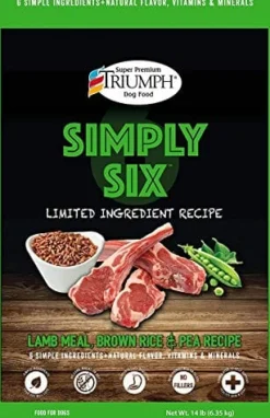 Simply Six Limited Ingredient Dry Dog Food - Turkey - 3 Lbs - 6 Pack