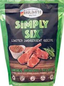 Simply Six Limited Ingredient Dry Dog Food - Lamb Rice and Peas - 3 Lbs