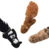 Skinneeez Forest Creatures Cat Toy with Catnip Assorted - 4.75 in