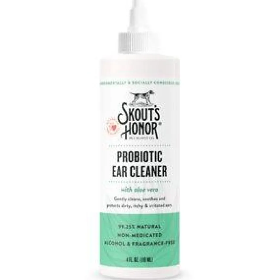 Skout's Honor Probiotic Wellness Ear Cleaner for Dogs and Cats - 4 oz Bottle