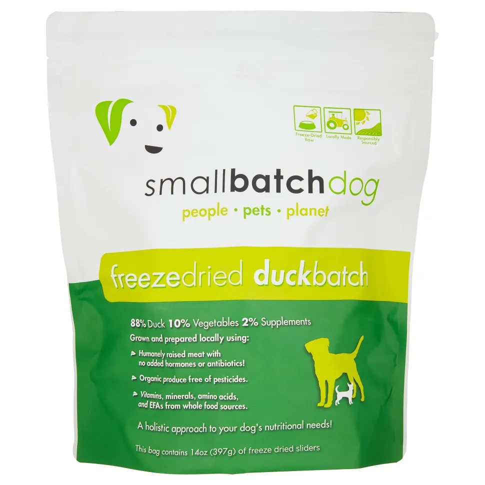 Small Batch Dog Freeze-Dried Sliders Duck - 14 Oz
