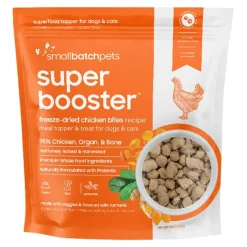 Small Batch Super Booster Chicken Bites Freeze-Dried Cat and Dog Food or Topper - 18 Oz