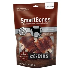 Smartbones Grill Masters Ribs Dog Dental and Hard Chews - 5 Count