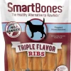 Smartbones Ribs Triple Flavor Dog Dental and Hard Chews - Chicken - 10 Count