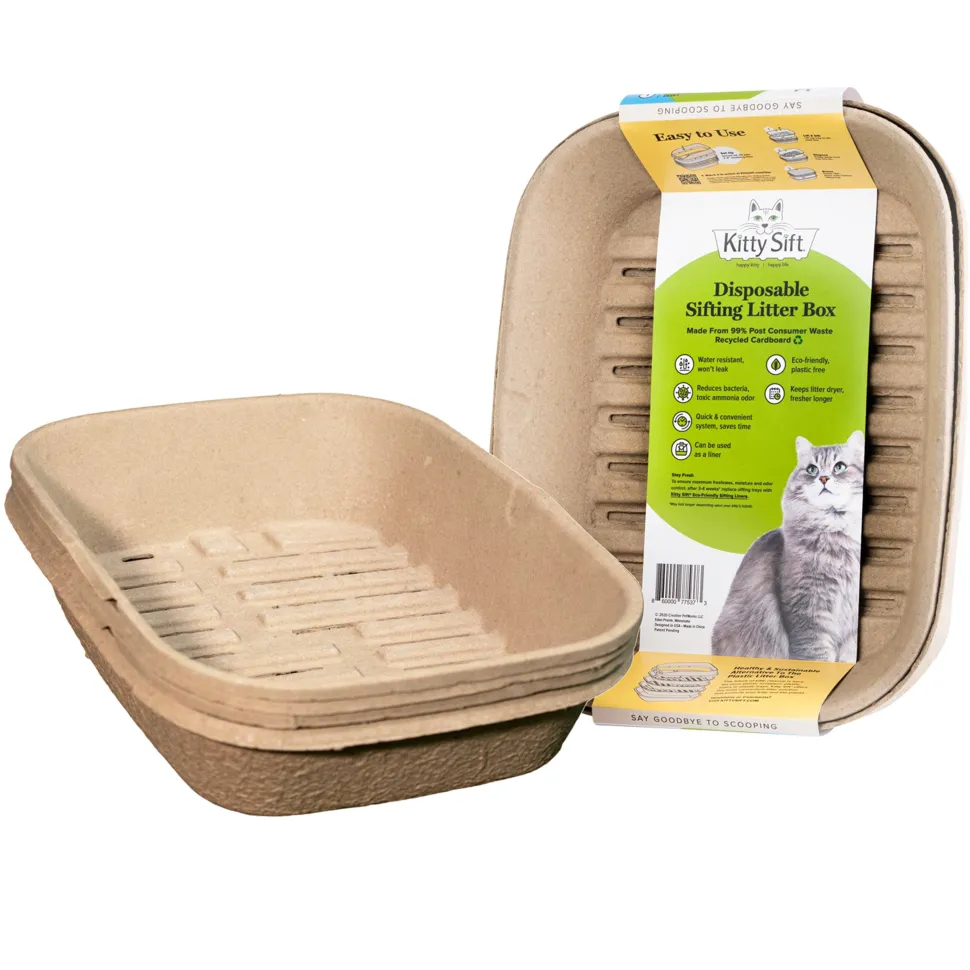 SmartyKat Kitty Sift Disposable Sifter Cat Litter Box - Large