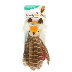 SmartyKat Toss-a-Fox Catnip Toy - Multi-Color