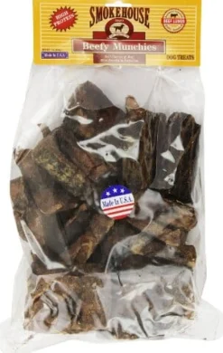 Smokehouse USA Beefy Munchies Natural Dog Chews - Beef - Large - 1 Lb