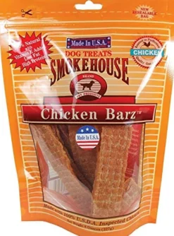 Smokehouse USA Chicken Barz Natural Dog Chews - Chicken - 8 Oz