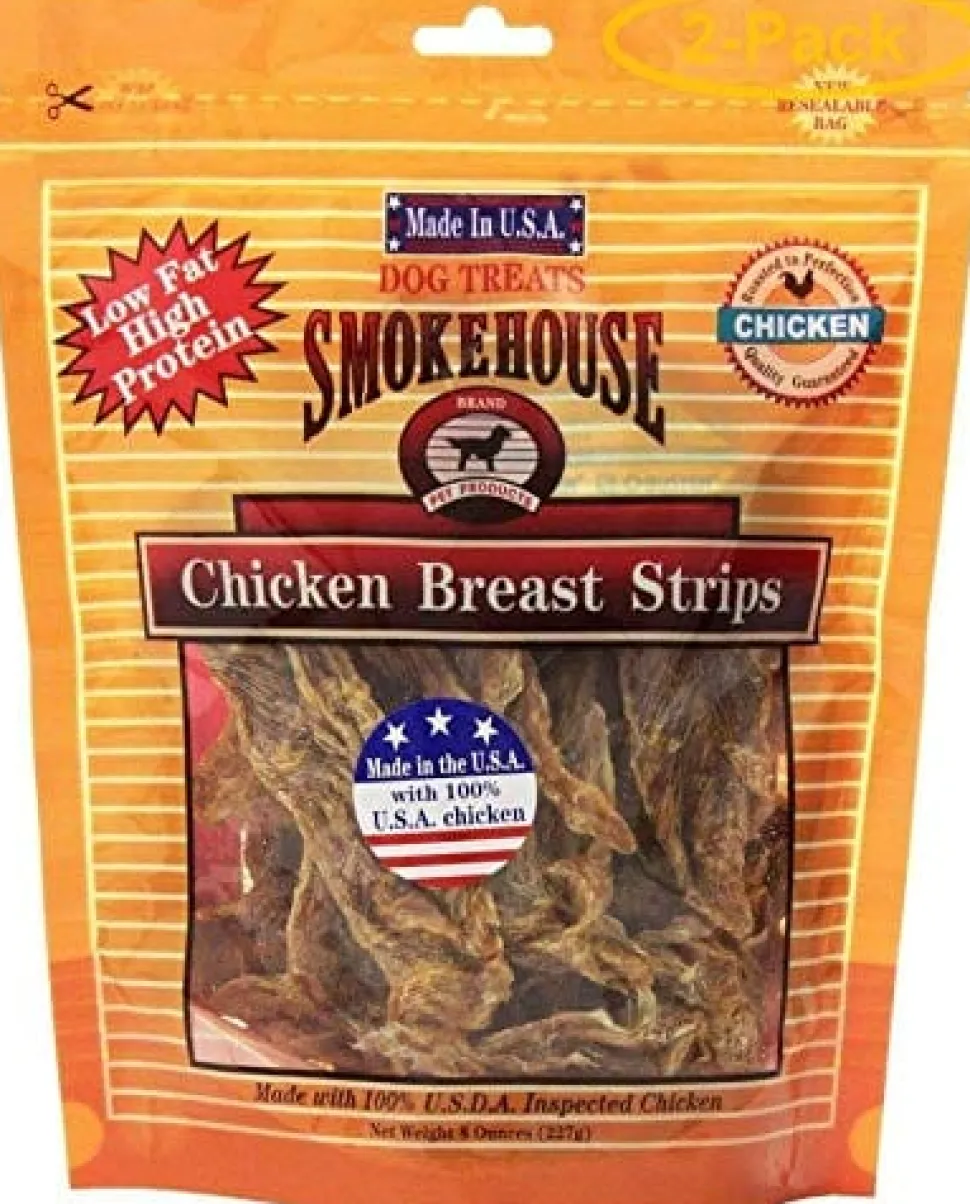 Smokehouse USA Chicken Breast Strips Natural Dog Chews - Chicken - 8 Oz