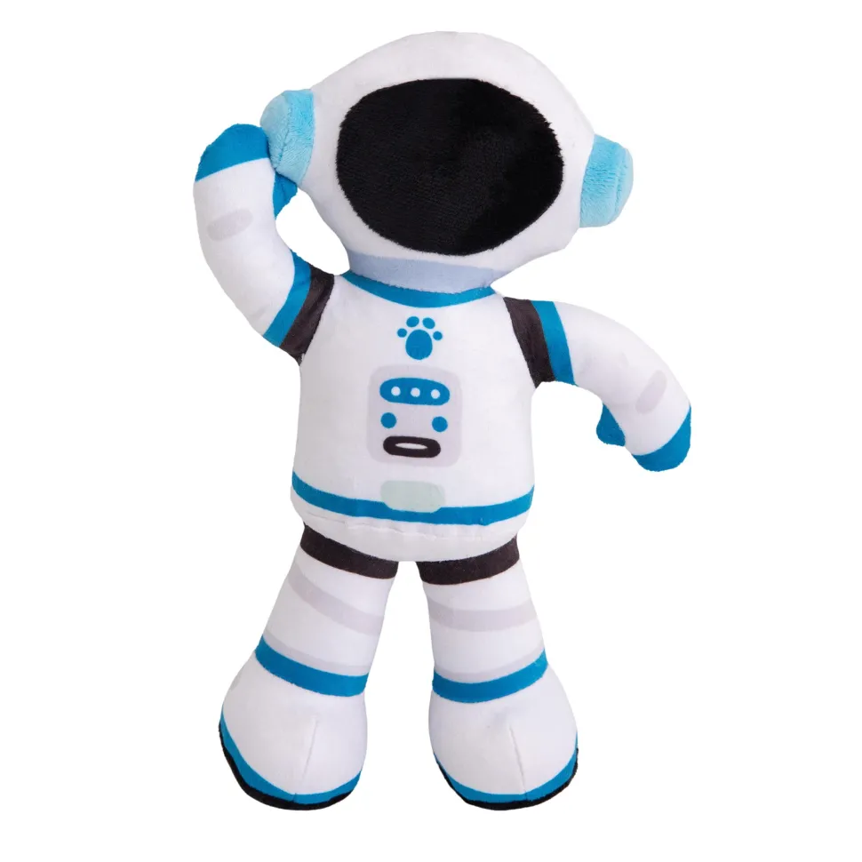 Snugarooz Apollo the Astronaut Squeak and Crinkle Plush Dog Toy