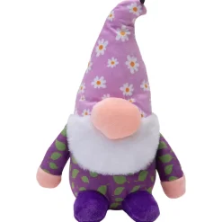 Snugarooz Baby Daisy Gnome Squeak and Crinkle Plush Dog Toy - Large - 10" Inches