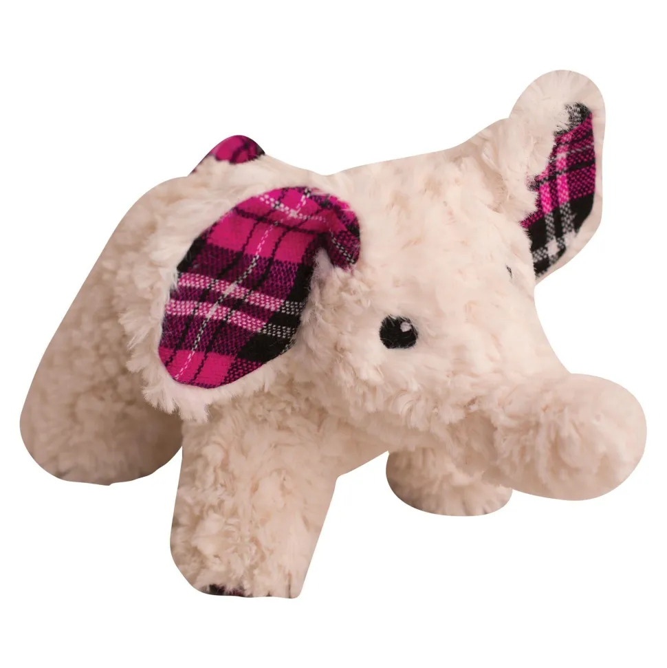 Snugarooz Ella The Elephant Squeak and Crinkle Plush Dog Toy - 11" Inches