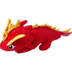 Snugarooz Ice The Dragon Squeak and Crinkle Plush Dog Toy