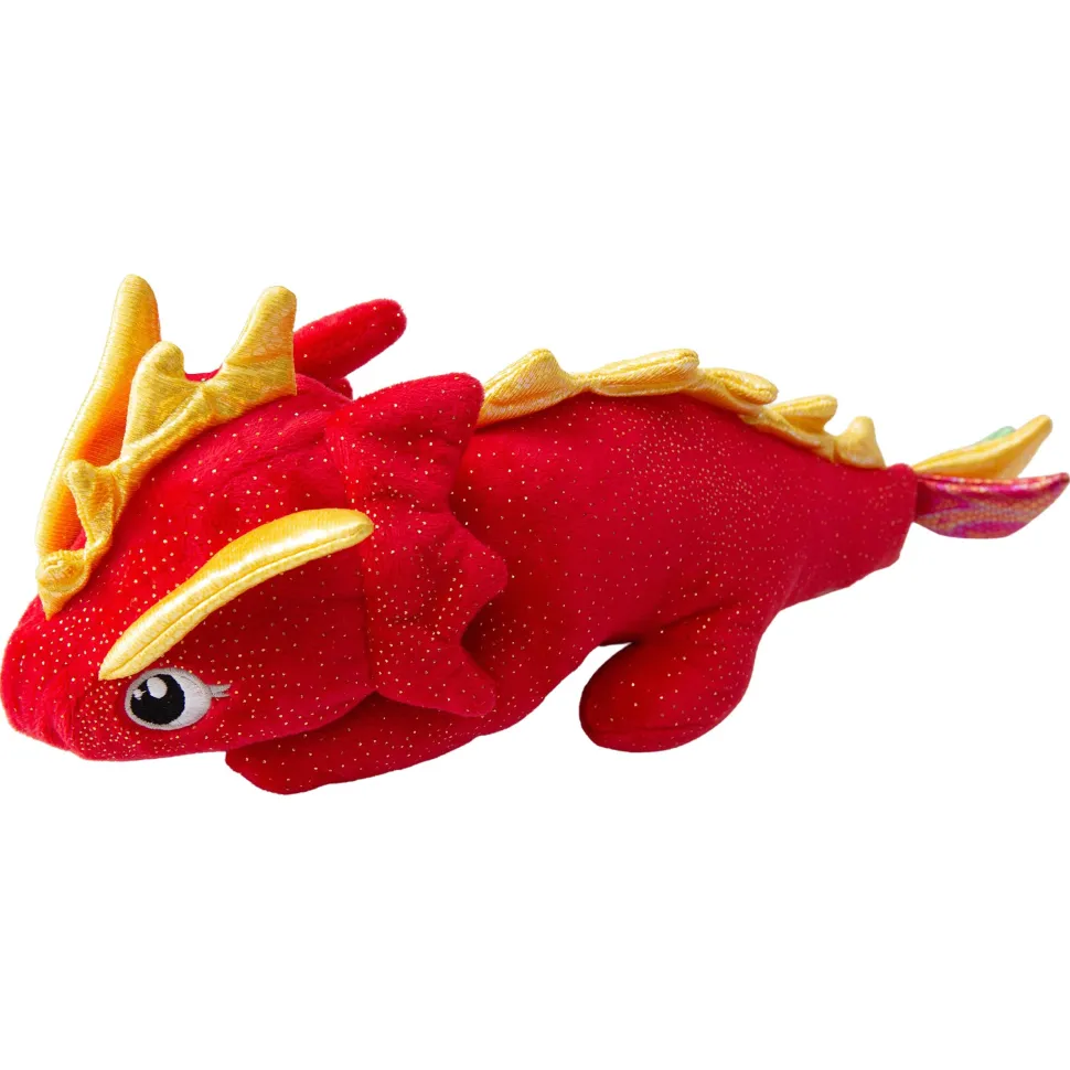 Snugarooz Ice The Dragon Squeak and Crinkle Plush Dog Toy