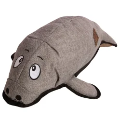Snugarooz Murray The Manatee Squeak and Crinkle Plush Dog Toy with inner Spike Rubber Ball - 21" Inches