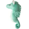 Snugarooz Sandy The Sea Horse Squeak and Crinkle Plush Dog Toy - Teal - 17" Inches