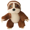 Snugarooz Sasha The Sloth Squeak and Crinkle Plush Dog Toy - Small - 5.5" Inches